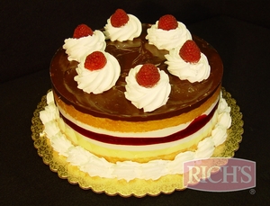 Raspberry Tres Leches Style Cake