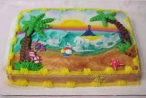 Cool Beach Summer Cake