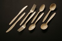 Heavy Weight Bulk Polypropylene Cutlery - Beige