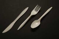 Medium Weight Bulk Polypopylene Cutlery - White