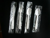 Heavy Weight Individually Wrapped Polypropylene Cutlery - White