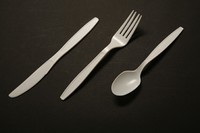 Extra Heavy Weight Bulk Polystyrene Cutlery - White