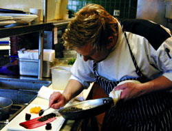 Back of the House chef plating food